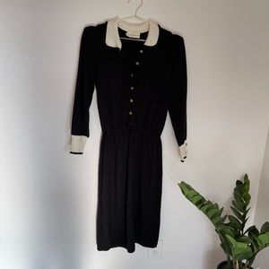 VIVANTI USA Vintage Knit Collared Dress Size 12